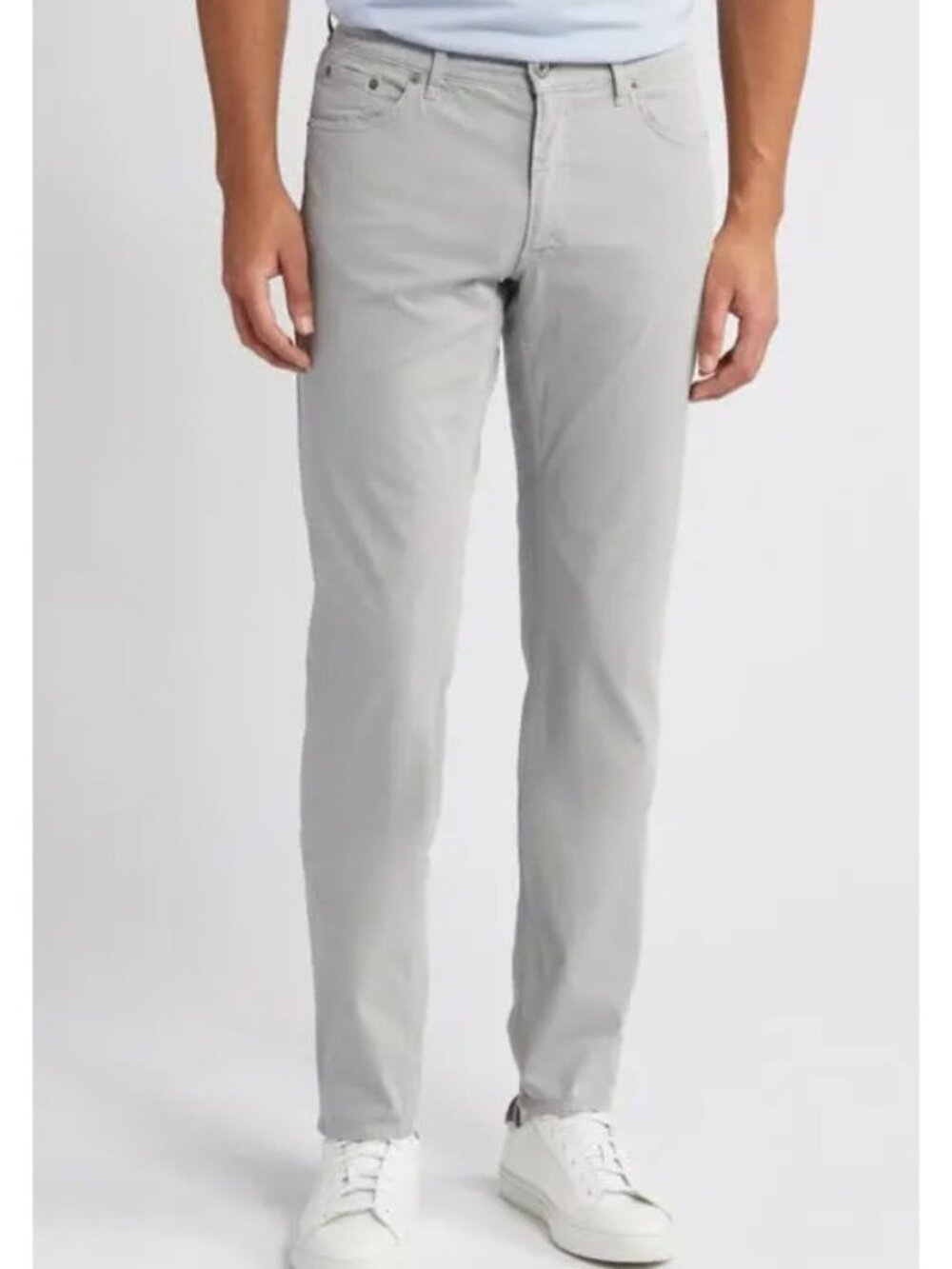 Brax Chuck Modern Pants Men's 34x34 Gray Slim Hi-Flex Chino 5 Pocket Stretch